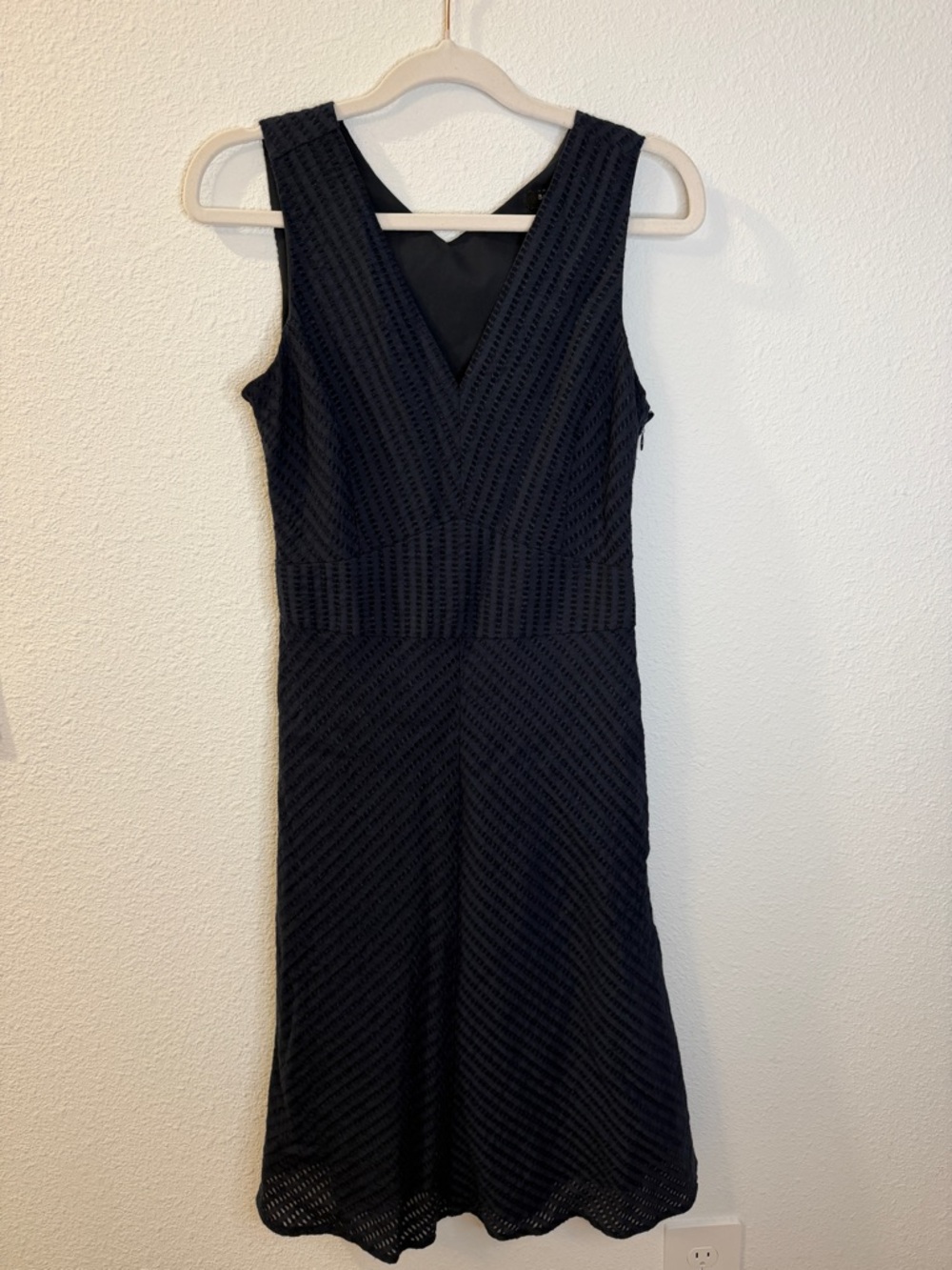 Banana Republic Navy Blue Midi Dress 0 Career Office Classic Sleeveless Chic